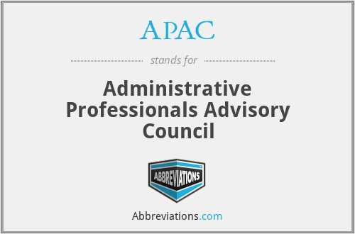 APAC - Administrative Professionals Advisory Council