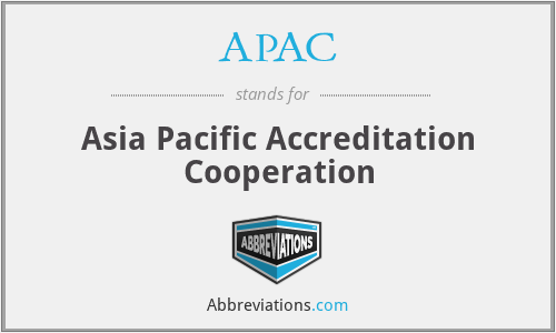 APAC - Asia Pacific Accreditation Cooperation