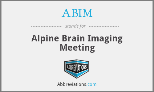 ABIM - Alpine Brain Imaging Meeting