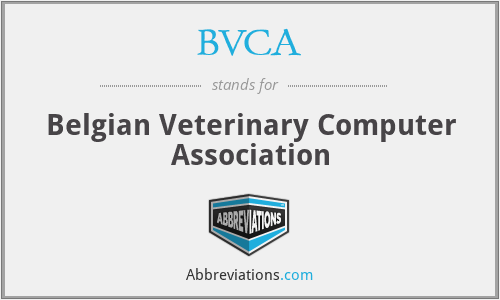 BVCA - Belgian Veterinary Computer Association