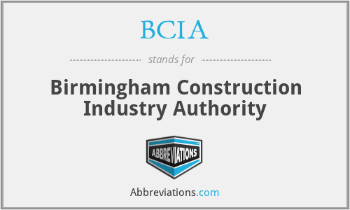 BCIA - Birmingham Construction Industry Authority