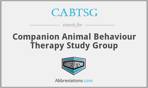 CABTSG - Companion Animal Behaviour Therapy Study Group