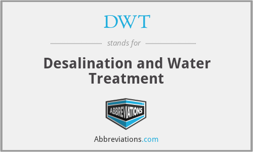 DWT - Desalination and Water Treatment
