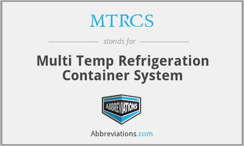MTRCS - Multi Temp Refrigeration Container System