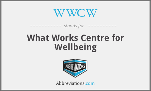 WWCW - What Works Centre for Wellbeing