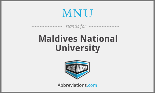 MNU - Maldives National University