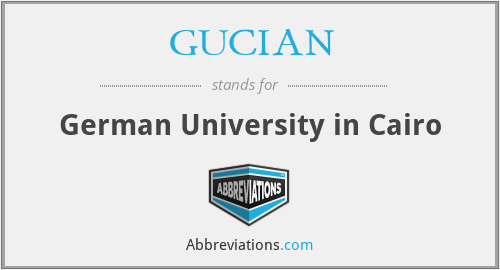 GUCIAN - German University in Cairo