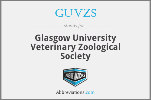 GUVZS - Glasgow University Veterinary Zoological Society