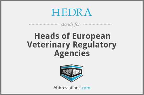 HEDRA - Heads of European Veterinary Regulatory Agencies