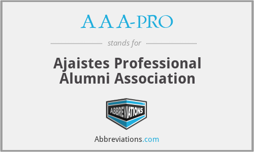 AAA-PRO - Ajaistes Professional Alumni Association