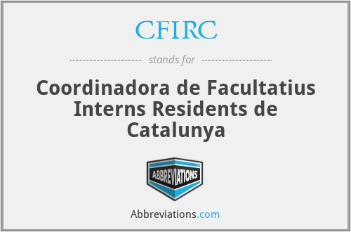 CFIRC - Coordinadora de Facultatius Interns Residents de Catalunya