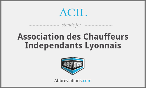 ACIL - Association des Chauffeurs Independants Lyonnais