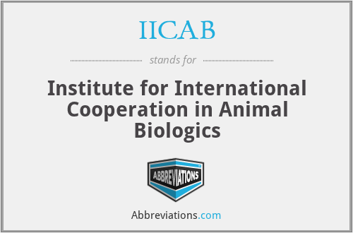 IICAB - Institute for International Cooperation in Animal Biologics
