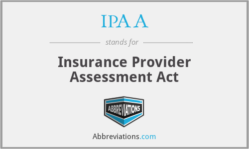 IPAA - Insurance Provider Assessment Act