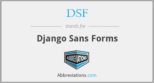 DSF - Django Sans Forms