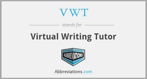 VWT - Virtual Writing Tutor