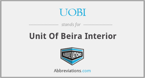 UOBI - Unit Of Beira Interior