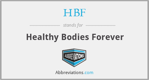 HBF - Healthy Bodies Forever