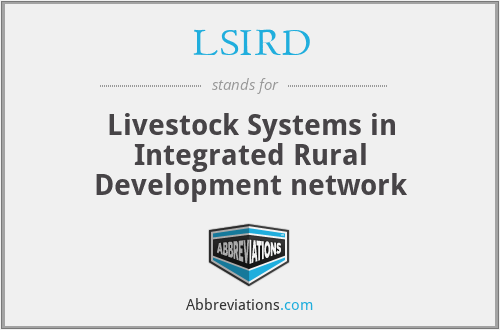 LSIRD - Livestock Systems in Integrated Rural Development network