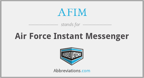 AFIM - Air Force Instant Messenger