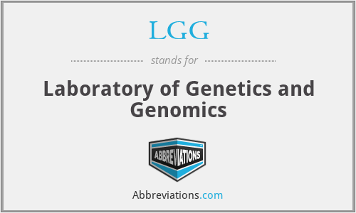 LGG - Laboratory of Genetics and Genomics
