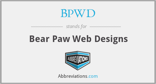 BPWD - Bear Paw Web Designs