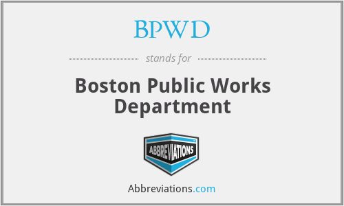 BPWD - Boston Public Works Department