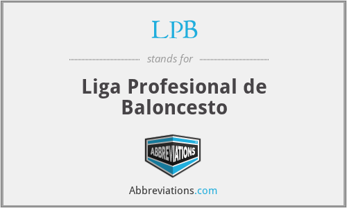 LPB - Liga Profesional de Baloncesto