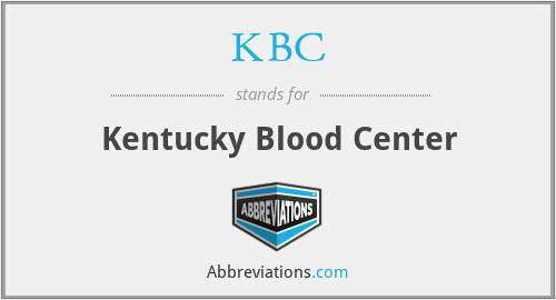KBC - Kentucky Blood Center