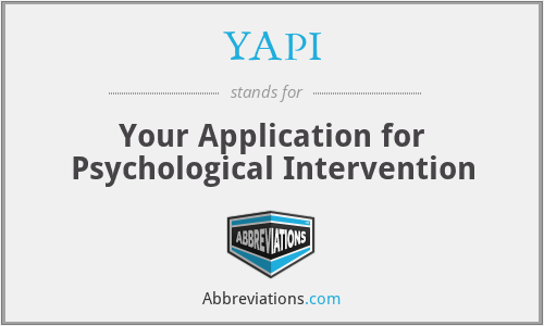 YAPI - Your Application for Psychological Intervention