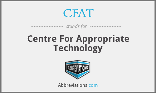 CFAT - Centre For Appropriate Technology