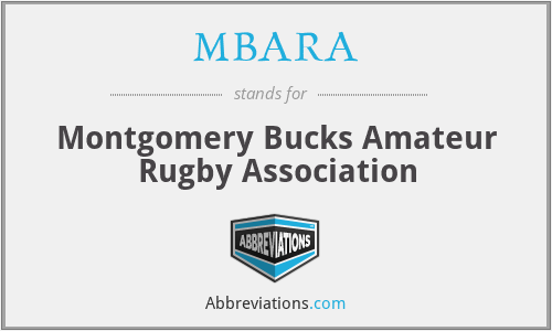 MBARA - Montgomery Bucks Amateur Rugby Association