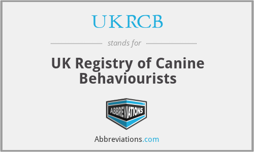 UKRCB - UK Registry of Canine Behaviourists