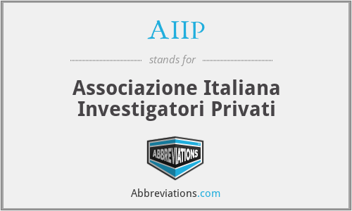 AIIP - Associazione Italiana Investigatori Privati