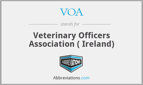 VOA - Veterinary Officers Association ( Ireland)