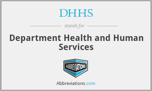 DHHS - Department Health and Human Services