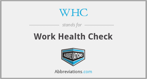 WHC - Work Health Check