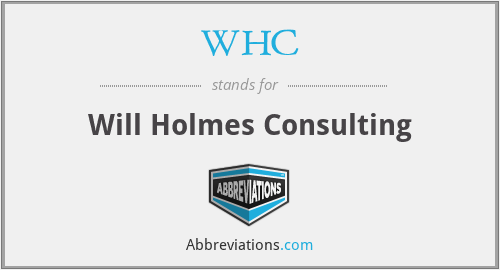WHC - Will Holmes Consulting