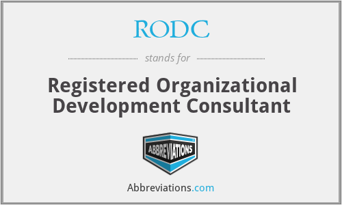 RODC - Registered Organizational Development Consultant