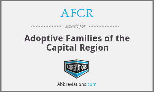 AFCR - Adoptive Families of the Capital Region