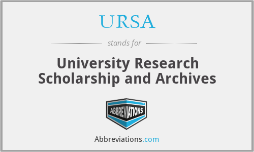 URSA - University Research Scholarship and Archives