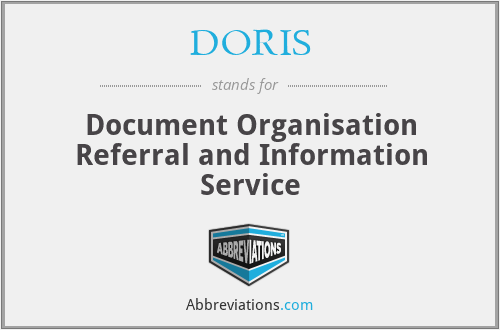 DORIS - Document Organisation Referral and Information Service