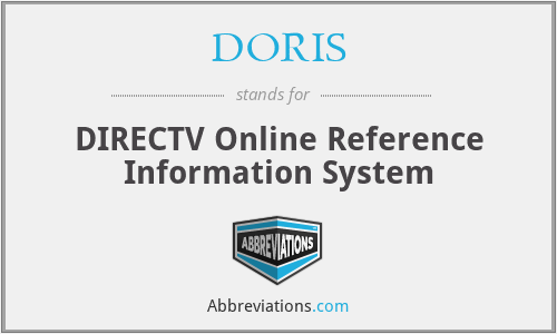 DORIS - DIRECTV Online Reference Information System