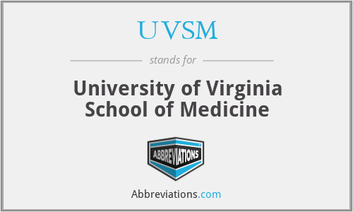 UVSM - University of Virginia School of Medicine