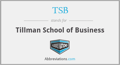 TSB - Tillman School of Business