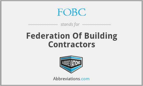 FOBC - Federation Of Building Contractors