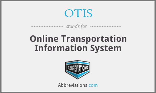 OTIS - Online Transportation Information System