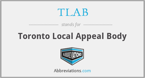 TLAB - Toronto Local Appeal Body