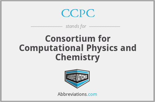 CCPC - Consortium for Computational Physics and Chemistry