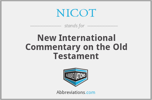 NICOT - New International Commentary on the Old Testament